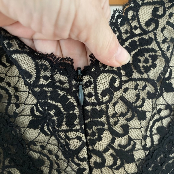 Dressbarn Date Night Lace Black Sleeveless Dress - Picture 4 of 6